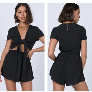 Princess Polly Ragnar Tie Front Romper